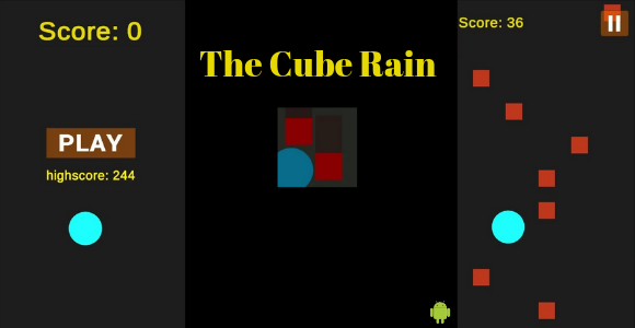 The Cube Rain – A Simple Arcade-Looking Game